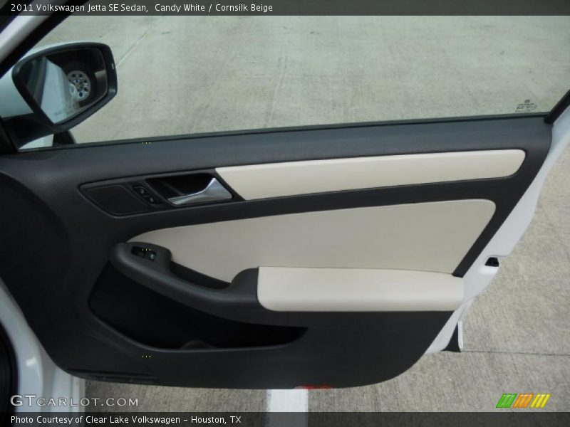 Candy White / Cornsilk Beige 2011 Volkswagen Jetta SE Sedan