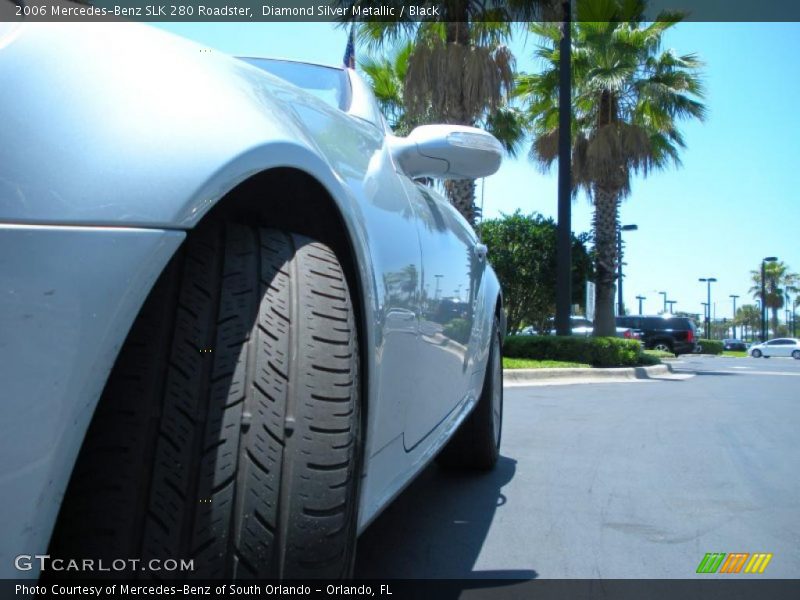 Diamond Silver Metallic / Black 2006 Mercedes-Benz SLK 280 Roadster