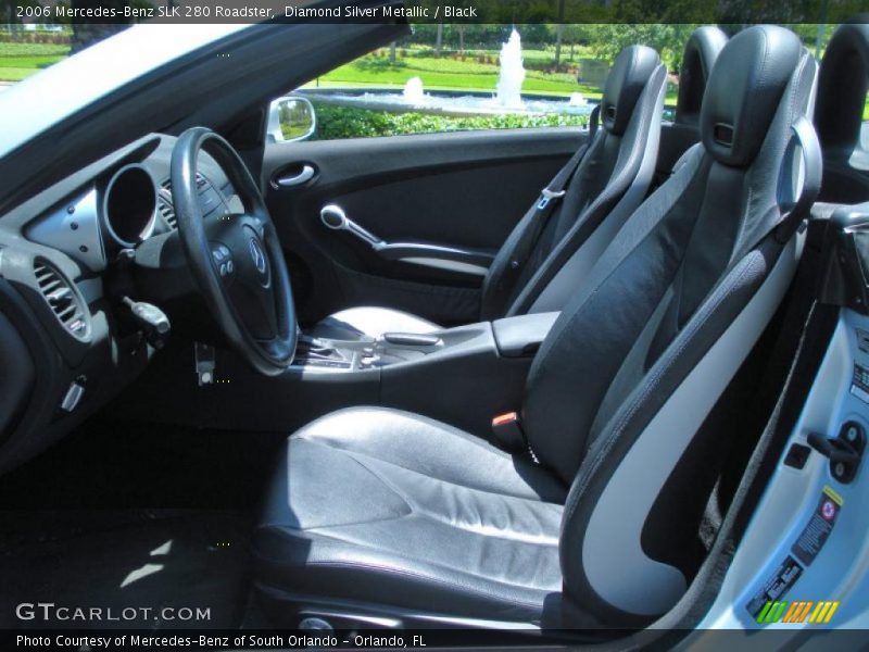 Diamond Silver Metallic / Black 2006 Mercedes-Benz SLK 280 Roadster