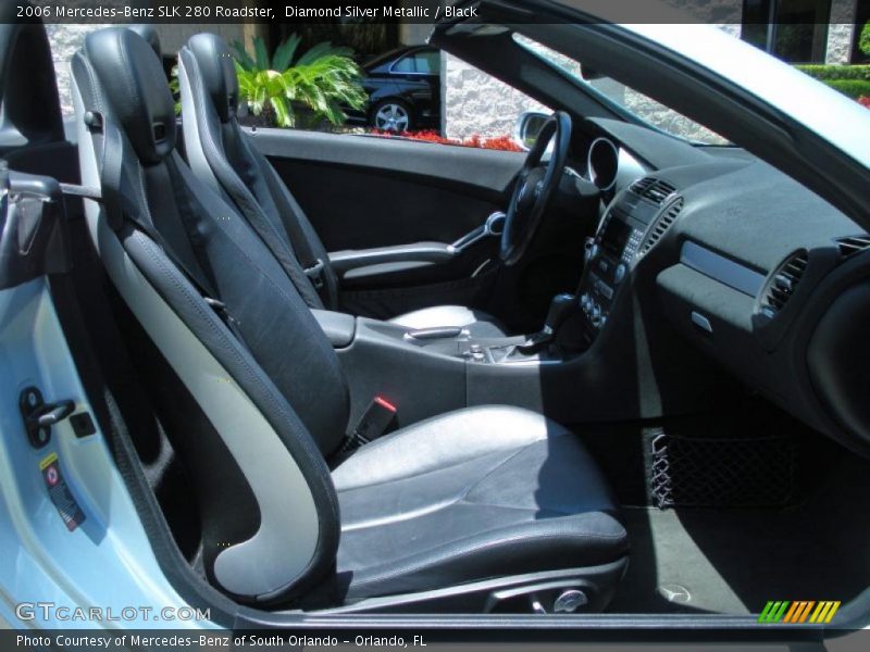 Diamond Silver Metallic / Black 2006 Mercedes-Benz SLK 280 Roadster