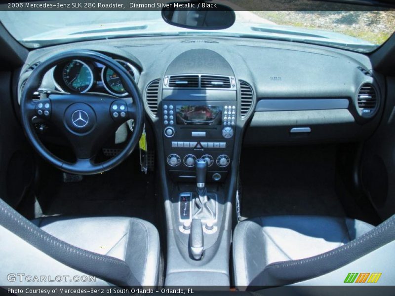 Diamond Silver Metallic / Black 2006 Mercedes-Benz SLK 280 Roadster