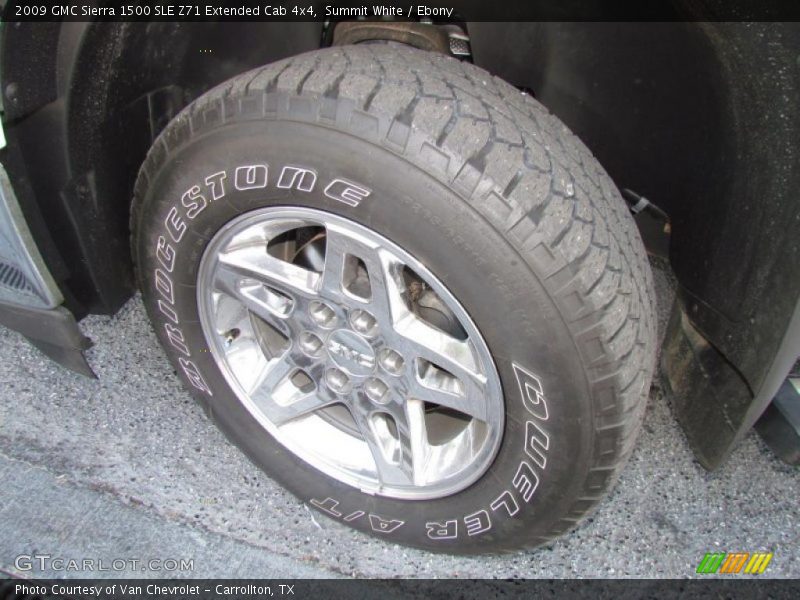  2009 Sierra 1500 SLE Z71 Extended Cab 4x4 Wheel