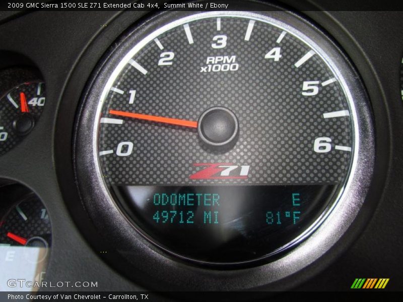Summit White / Ebony 2009 GMC Sierra 1500 SLE Z71 Extended Cab 4x4