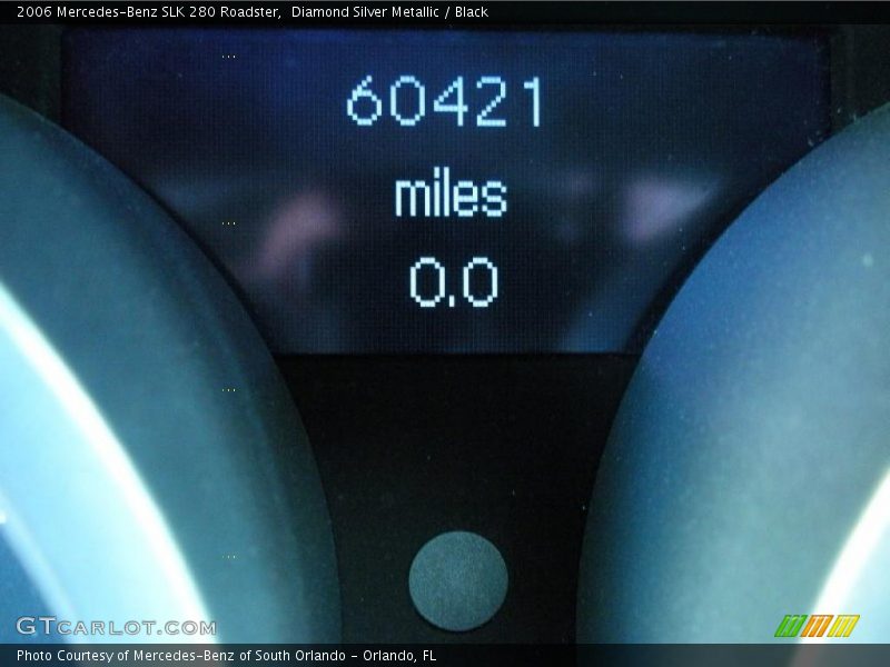 Diamond Silver Metallic / Black 2006 Mercedes-Benz SLK 280 Roadster