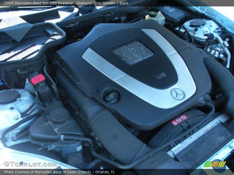 Diamond Silver Metallic / Black 2006 Mercedes-Benz SLK 280 Roadster