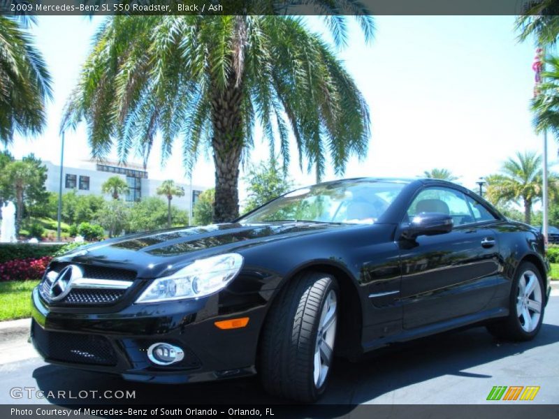 Black / Ash 2009 Mercedes-Benz SL 550 Roadster