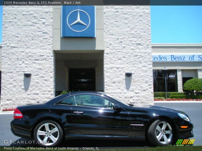 Black / Ash 2009 Mercedes-Benz SL 550 Roadster