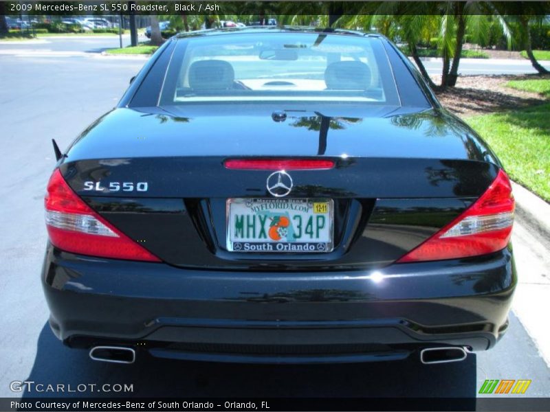 Black / Ash 2009 Mercedes-Benz SL 550 Roadster