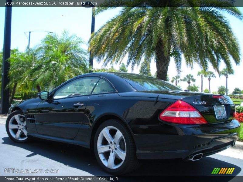 Black / Ash 2009 Mercedes-Benz SL 550 Roadster
