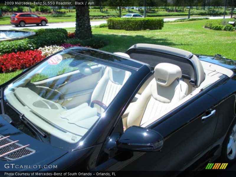 Black / Ash 2009 Mercedes-Benz SL 550 Roadster