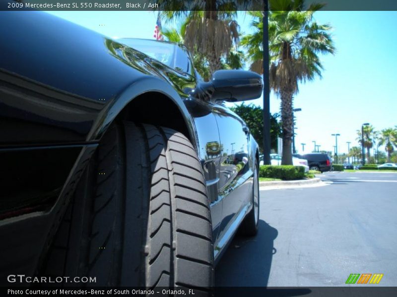 Black / Ash 2009 Mercedes-Benz SL 550 Roadster