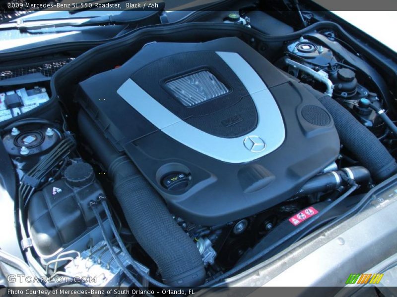 Black / Ash 2009 Mercedes-Benz SL 550 Roadster