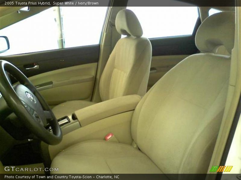 Super White / Ivory/Brown 2005 Toyota Prius Hybrid