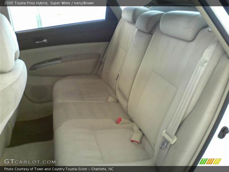 Super White / Ivory/Brown 2005 Toyota Prius Hybrid