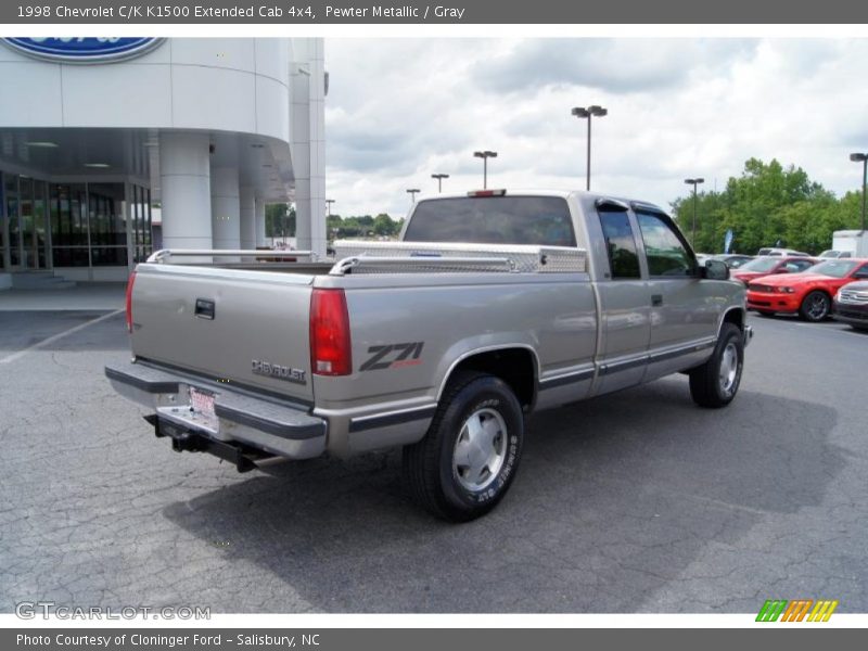 Pewter Metallic / Gray 1998 Chevrolet C/K K1500 Extended Cab 4x4