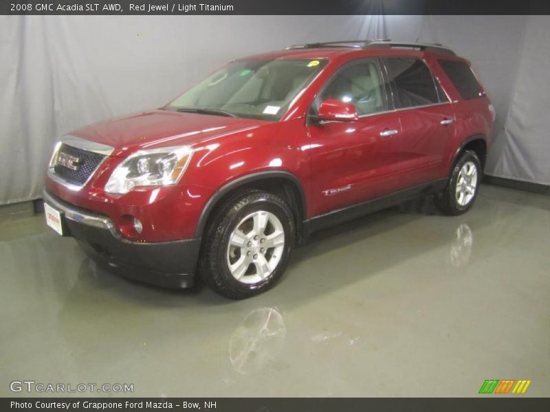 Red Jewel / Light Titanium 2008 GMC Acadia SLT AWD