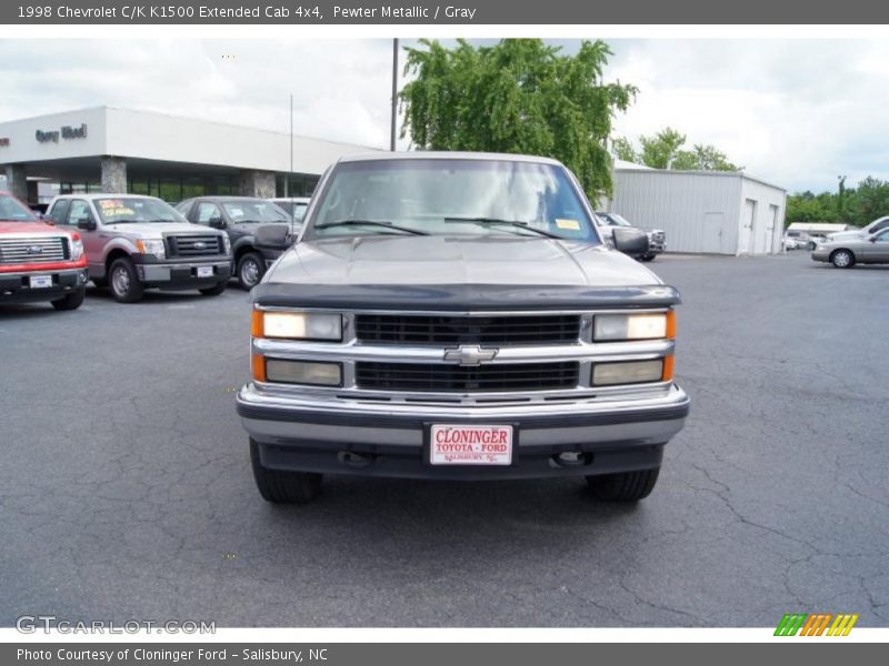 Pewter Metallic / Gray 1998 Chevrolet C/K K1500 Extended Cab 4x4