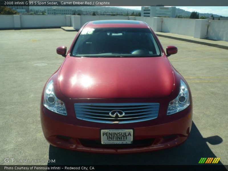 Garnet Ember Red / Graphite 2008 Infiniti G 35 S Sport Sedan