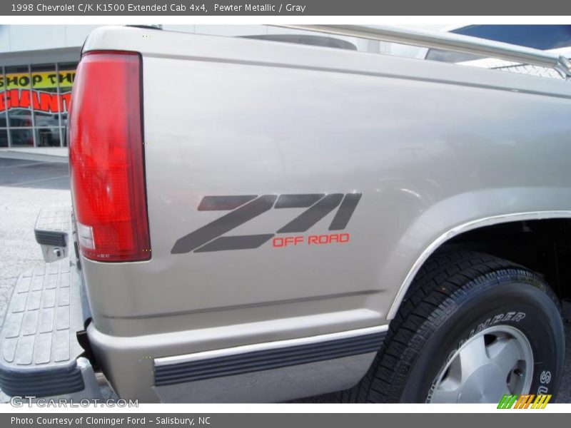 Pewter Metallic / Gray 1998 Chevrolet C/K K1500 Extended Cab 4x4