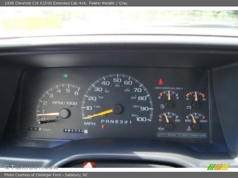  1998 C/K K1500 Extended Cab 4x4 K1500 Extended Cab 4x4 Gauges