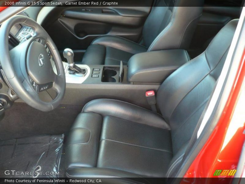  2008 G 35 S Sport Sedan Graphite Interior