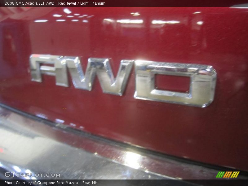 Red Jewel / Light Titanium 2008 GMC Acadia SLT AWD