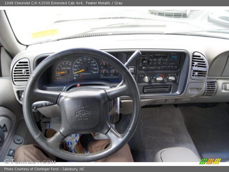 Pewter Metallic / Gray 1998 Chevrolet C/K K1500 Extended Cab 4x4