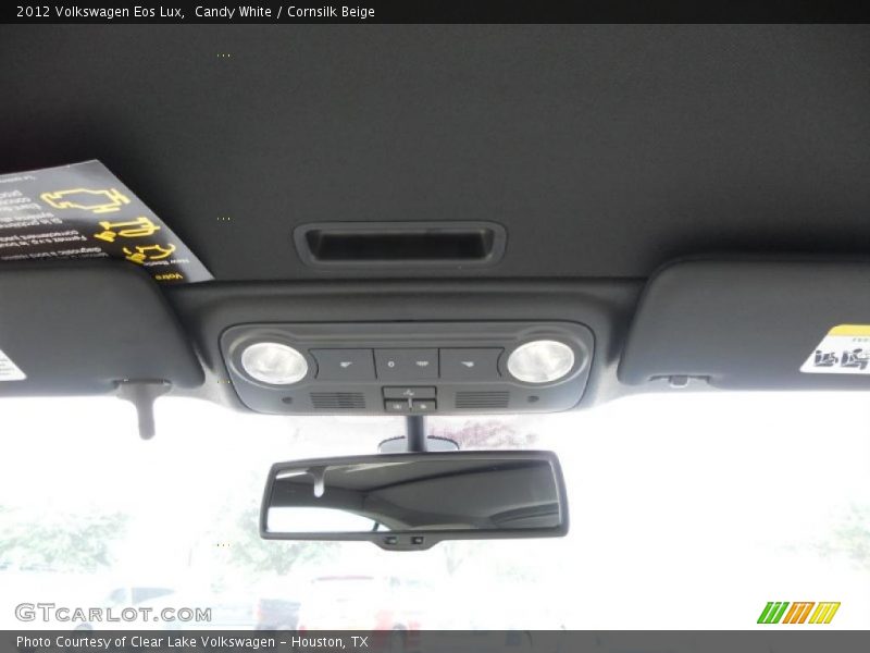 Candy White / Cornsilk Beige 2012 Volkswagen Eos Lux