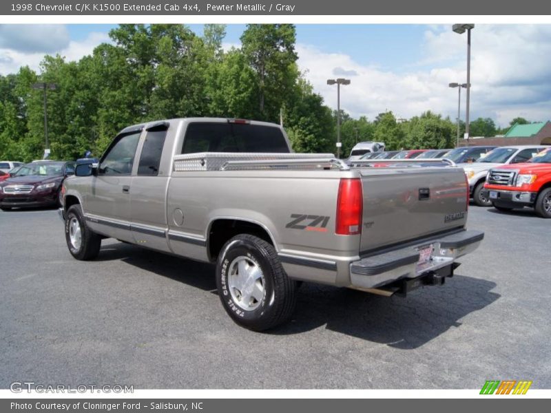 Pewter Metallic / Gray 1998 Chevrolet C/K K1500 Extended Cab 4x4