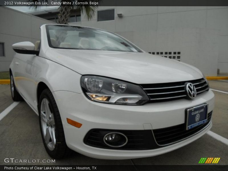 Candy White / Cornsilk Beige 2012 Volkswagen Eos Lux