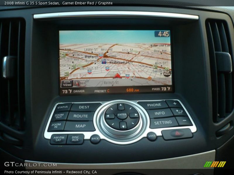 Garnet Ember Red / Graphite 2008 Infiniti G 35 S Sport Sedan