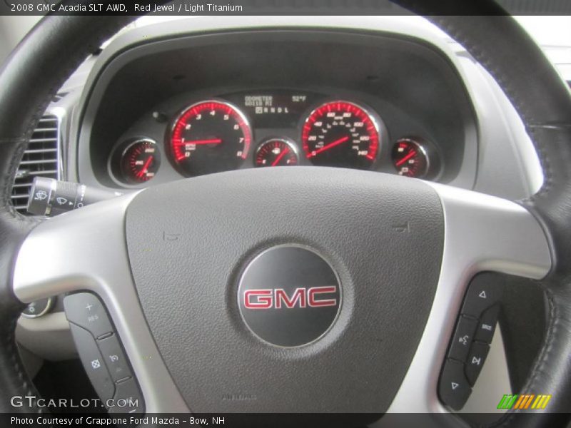 Red Jewel / Light Titanium 2008 GMC Acadia SLT AWD