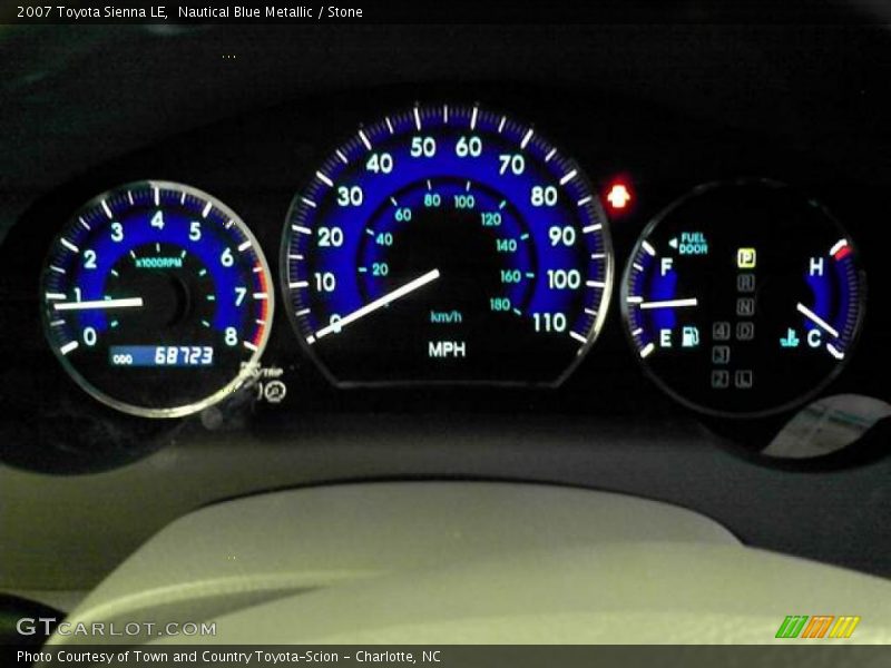 Nautical Blue Metallic / Stone 2007 Toyota Sienna LE