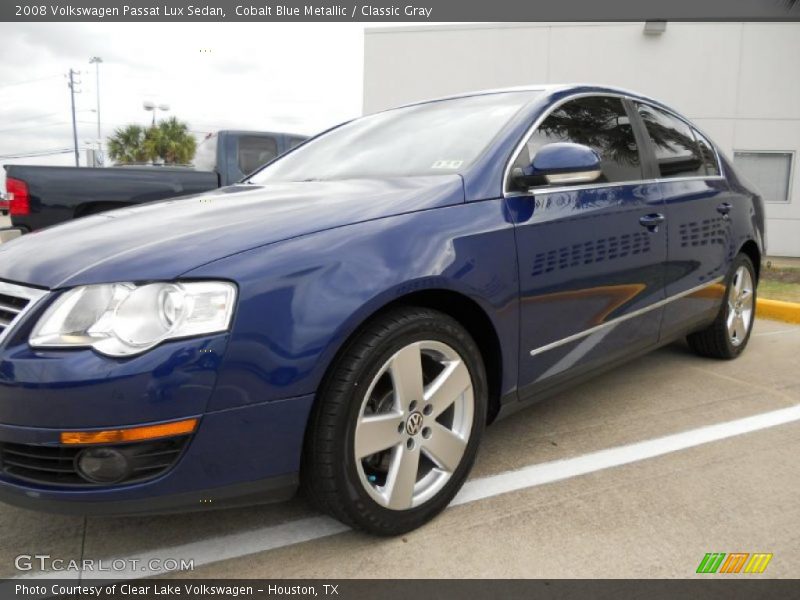 Cobalt Blue Metallic / Classic Gray 2008 Volkswagen Passat Lux Sedan