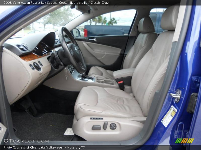 Cobalt Blue Metallic / Classic Gray 2008 Volkswagen Passat Lux Sedan