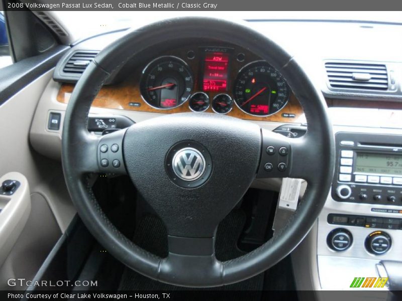 Cobalt Blue Metallic / Classic Gray 2008 Volkswagen Passat Lux Sedan