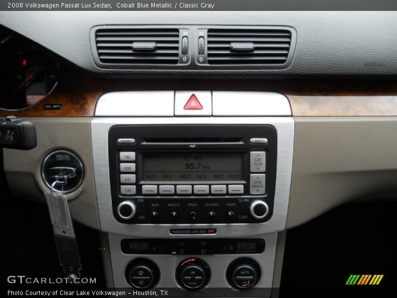 Cobalt Blue Metallic / Classic Gray 2008 Volkswagen Passat Lux Sedan