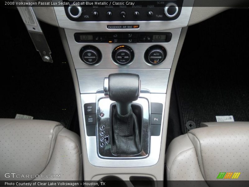 Cobalt Blue Metallic / Classic Gray 2008 Volkswagen Passat Lux Sedan