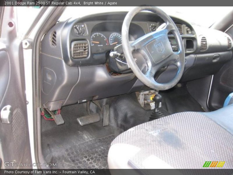 Bright White / Agate 2001 Dodge Ram 2500 ST Regular Cab 4x4