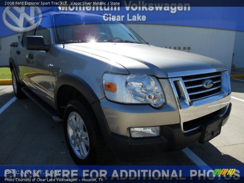 Vapor Silver Metallic / Stone 2008 Ford Explorer Sport Trac XLT