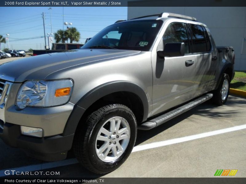 Vapor Silver Metallic / Stone 2008 Ford Explorer Sport Trac XLT