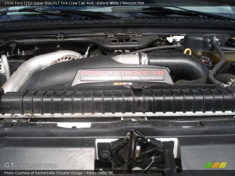 Oxford White / Medium Flint 2006 Ford F250 Super Duty XLT FX4 Crew Cab 4x4