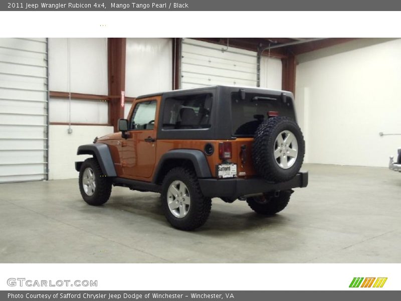Mango Tango Pearl / Black 2011 Jeep Wrangler Rubicon 4x4