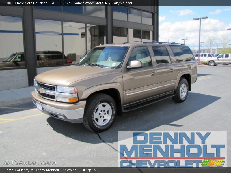 Sandalwood Metallic / Tan/Neutral 2004 Chevrolet Suburban 1500 LT 4x4