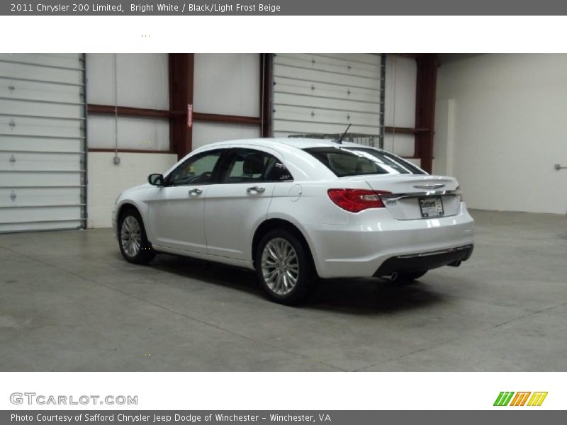 Bright White / Black/Light Frost Beige 2011 Chrysler 200 Limited