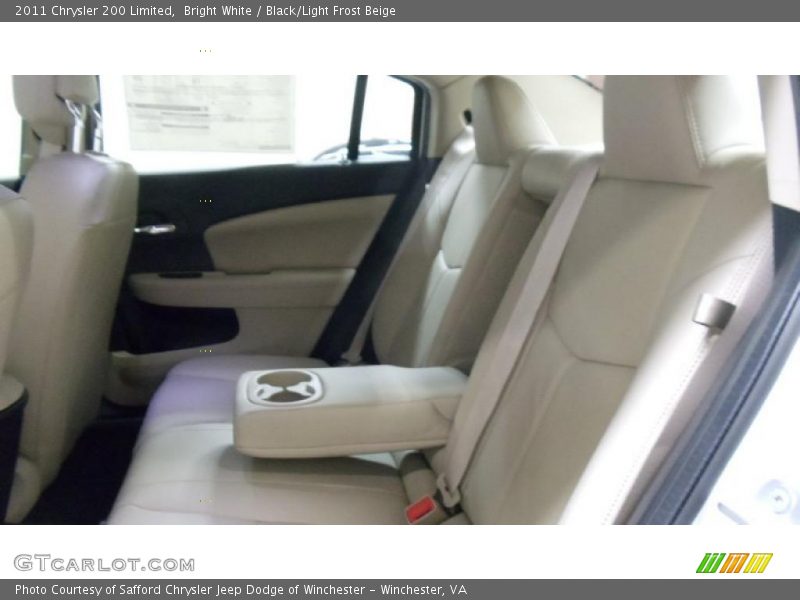 Bright White / Black/Light Frost Beige 2011 Chrysler 200 Limited