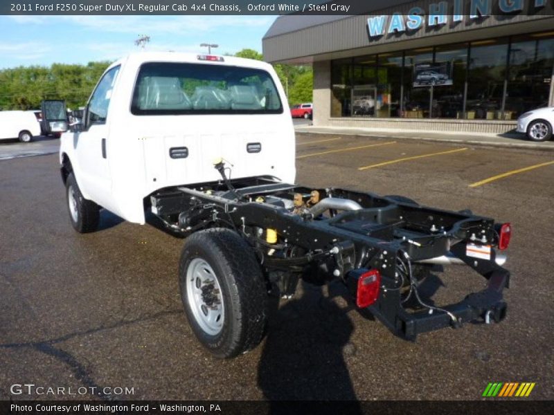 Oxford White / Steel Gray 2011 Ford F250 Super Duty XL Regular Cab 4x4 Chassis