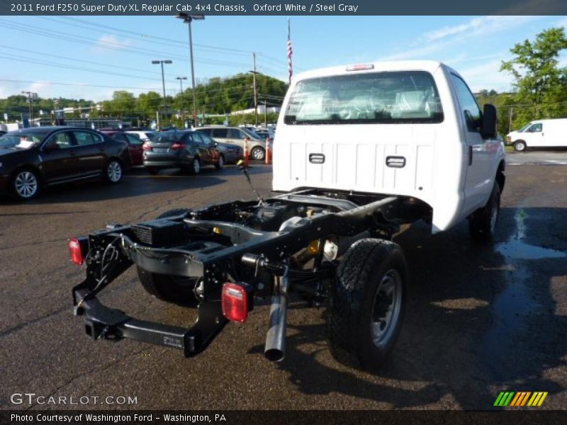 Oxford White / Steel Gray 2011 Ford F250 Super Duty XL Regular Cab 4x4 Chassis