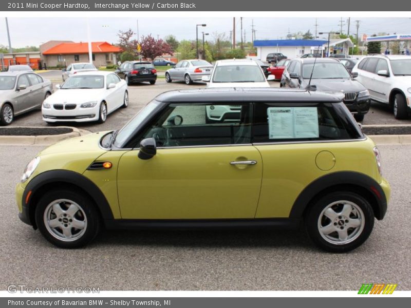 Interchange Yellow / Carbon Black 2011 Mini Cooper Hardtop