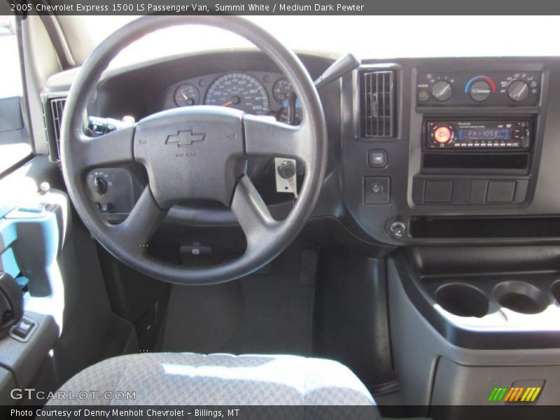 Summit White / Medium Dark Pewter 2005 Chevrolet Express 1500 LS Passenger Van